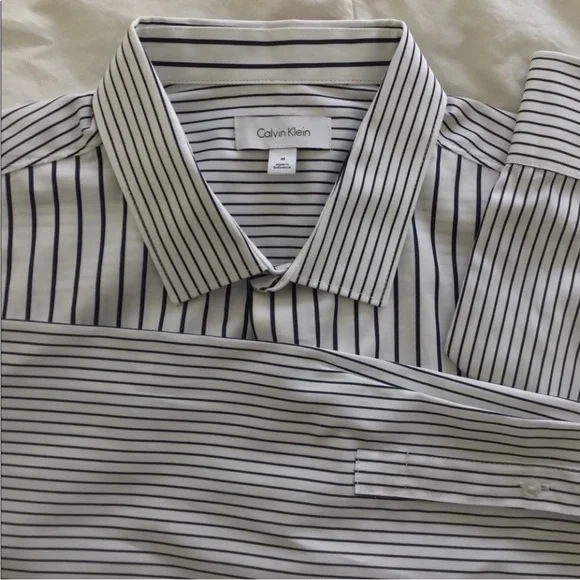 Calvin Klein mixed stripe casual dress shirt - Picture 5 of 5